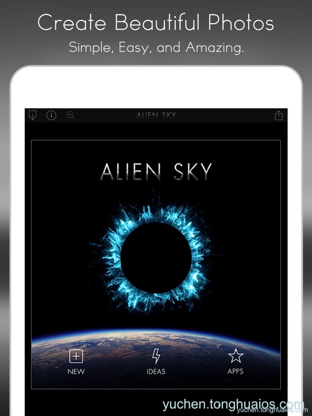 宇宙星空特效工具 Alien Sky iOS苹果手机软件下载