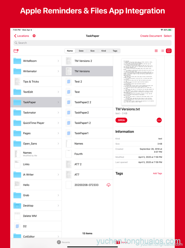 Taskmator – TaskPaper Client iOS苹果手机软件下载